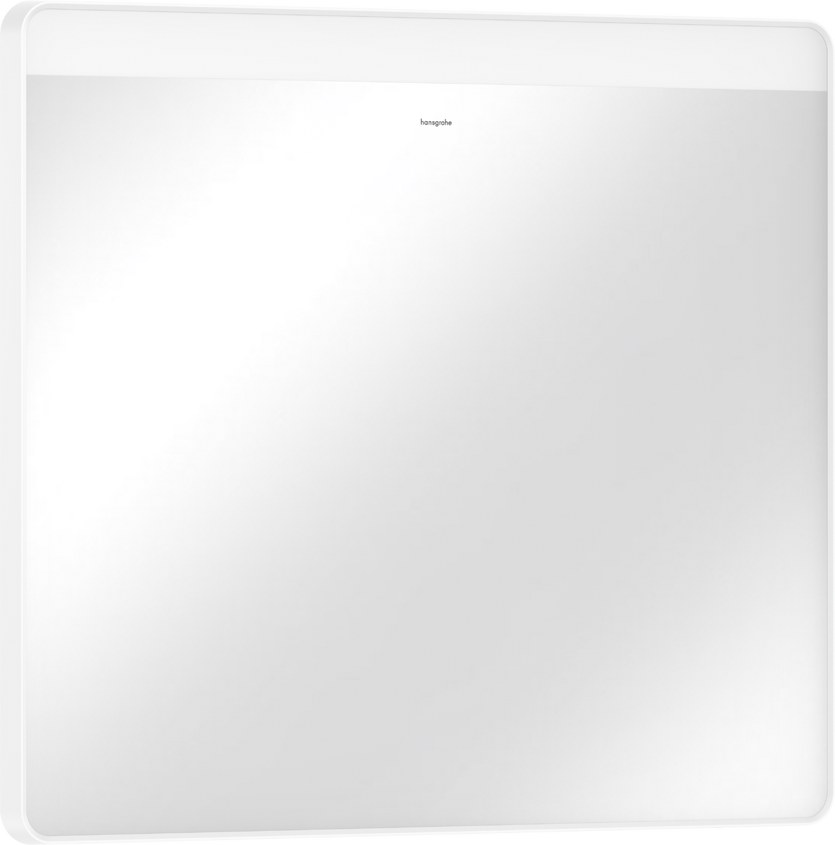 Дзеркало Xarita Lite Q 800 / 700 з горизонтальним LED світильником, білий матовий 54958700 - зображення
